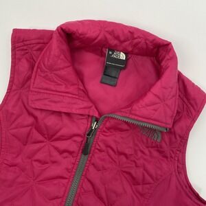The North Face Pseudio Vest Womens Small Petite Pink Quilted Athleisure Gorpcore